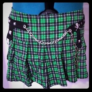 Tripp Plaid Schoolgirl Skater Skirt Punk Goth XXL